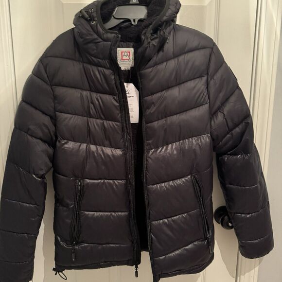 Avalanche Men's Hooded Warm Winter Coat Quilted Thicken Puffer Jacket with Hood - Picture 1 of 7